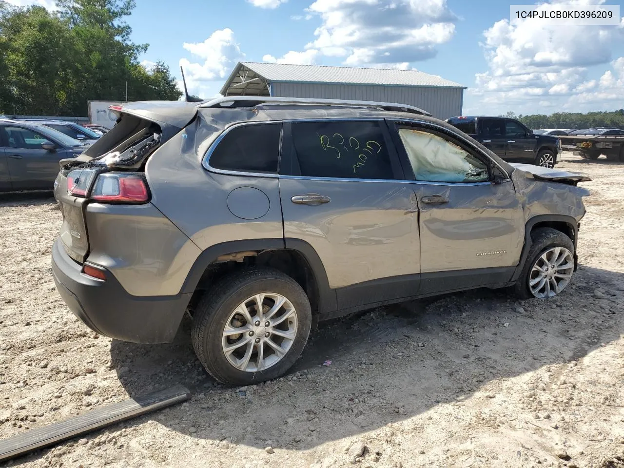 2019 Jeep Cherokee Latitude VIN: 1C4PJLCB0KD396209 Lot: 70757184