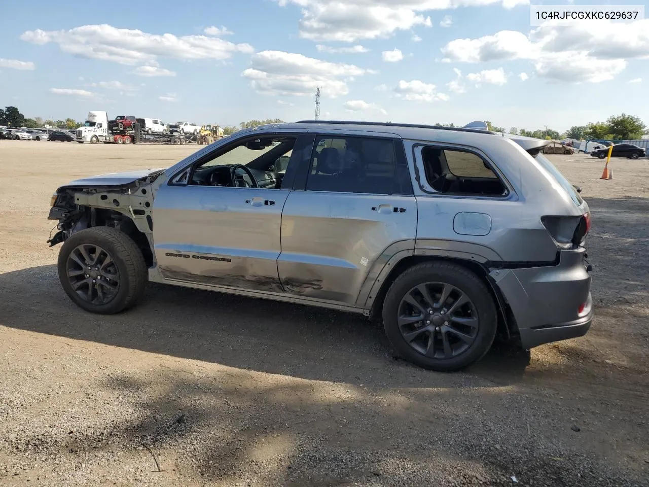 2019 Jeep Grand Cherokee Overland VIN: 1C4RJFCGXKC629637 Lot: 70758704