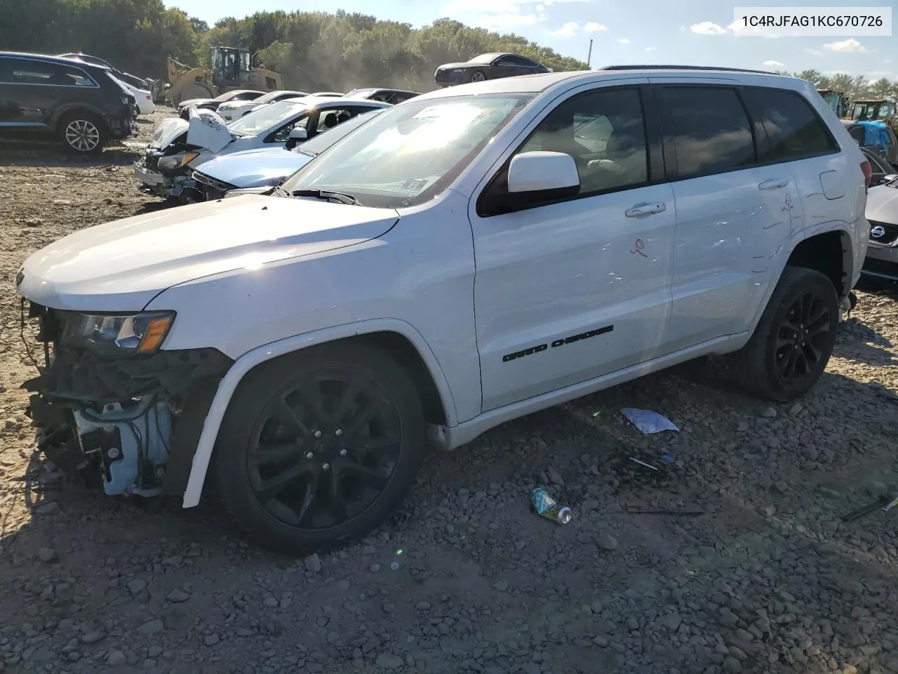 2019 Jeep Grand Cherokee Laredo VIN: 1C4RJFAG1KC670726 Lot: 70821434