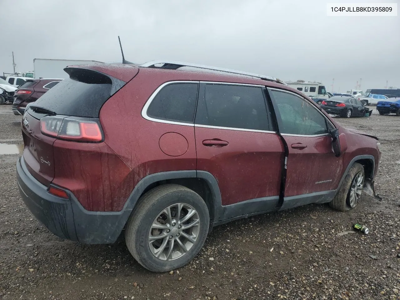 2019 Jeep Cherokee Latitude Plus VIN: 1C4PJLLB8KD395809 Lot: 71044074