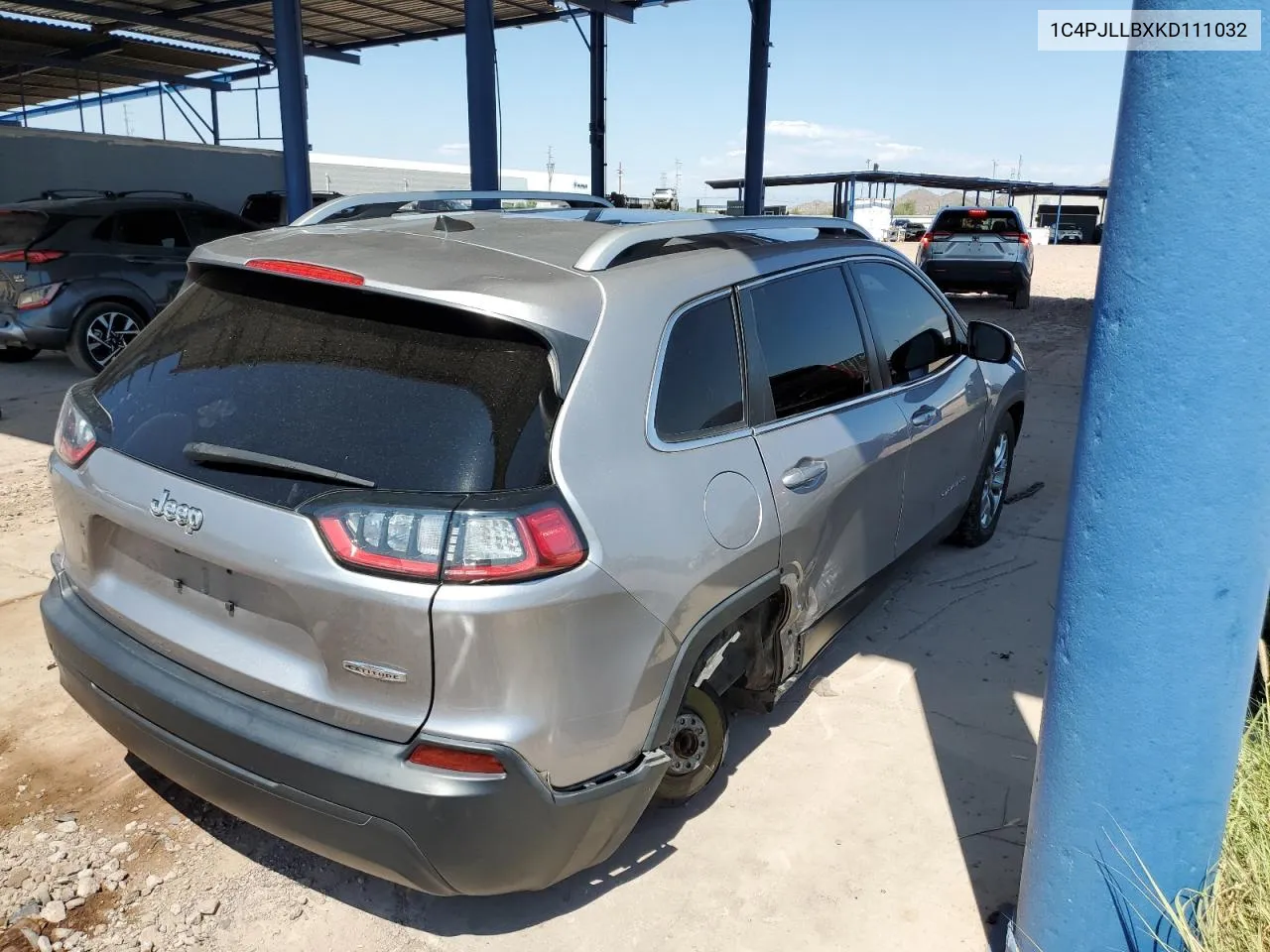 1C4PJLLBXKD111032 2019 Jeep Cherokee Latitude Plus