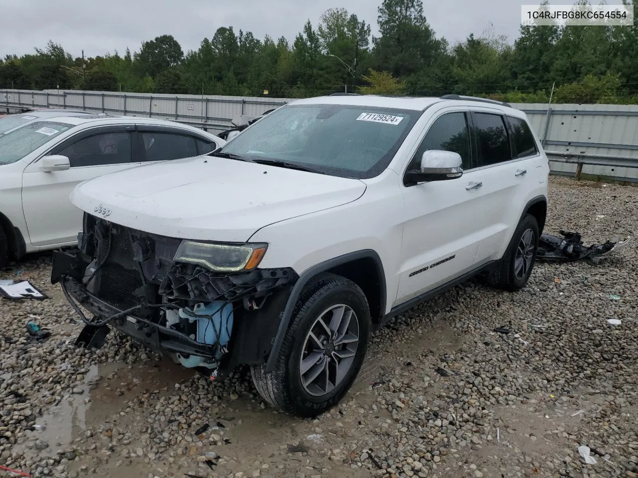 2019 Jeep Grand Cherokee Limited VIN: 1C4RJFBG8KC654554 Lot: 71129524