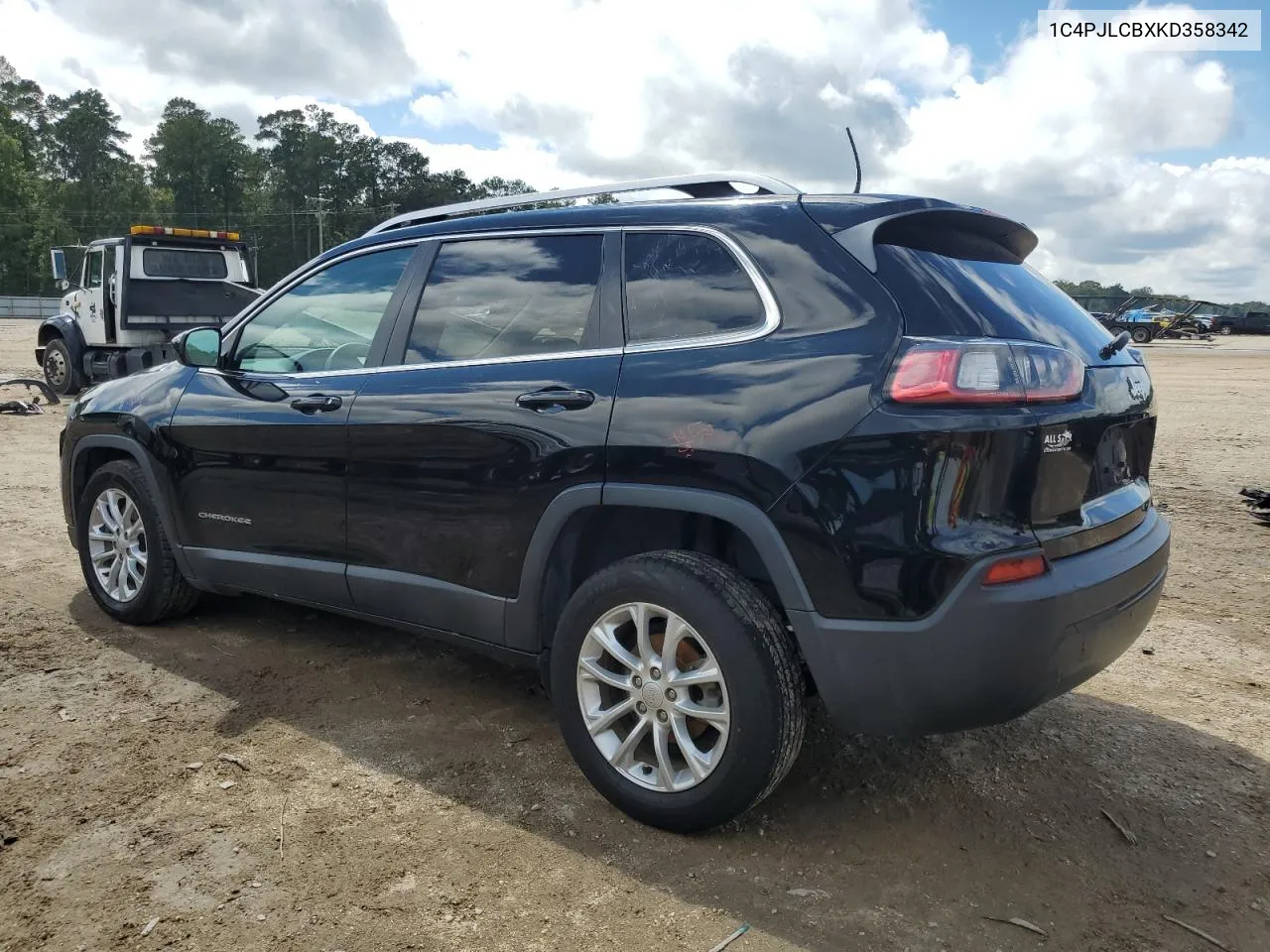 2019 Jeep Cherokee Latitude VIN: 1C4PJLCBXKD358342 Lot: 71228354