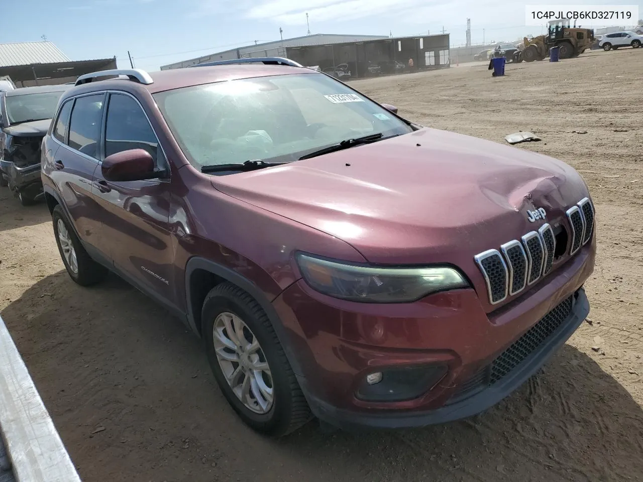 2019 Jeep Cherokee Latitude VIN: 1C4PJLCB6KD327119 Lot: 71231704