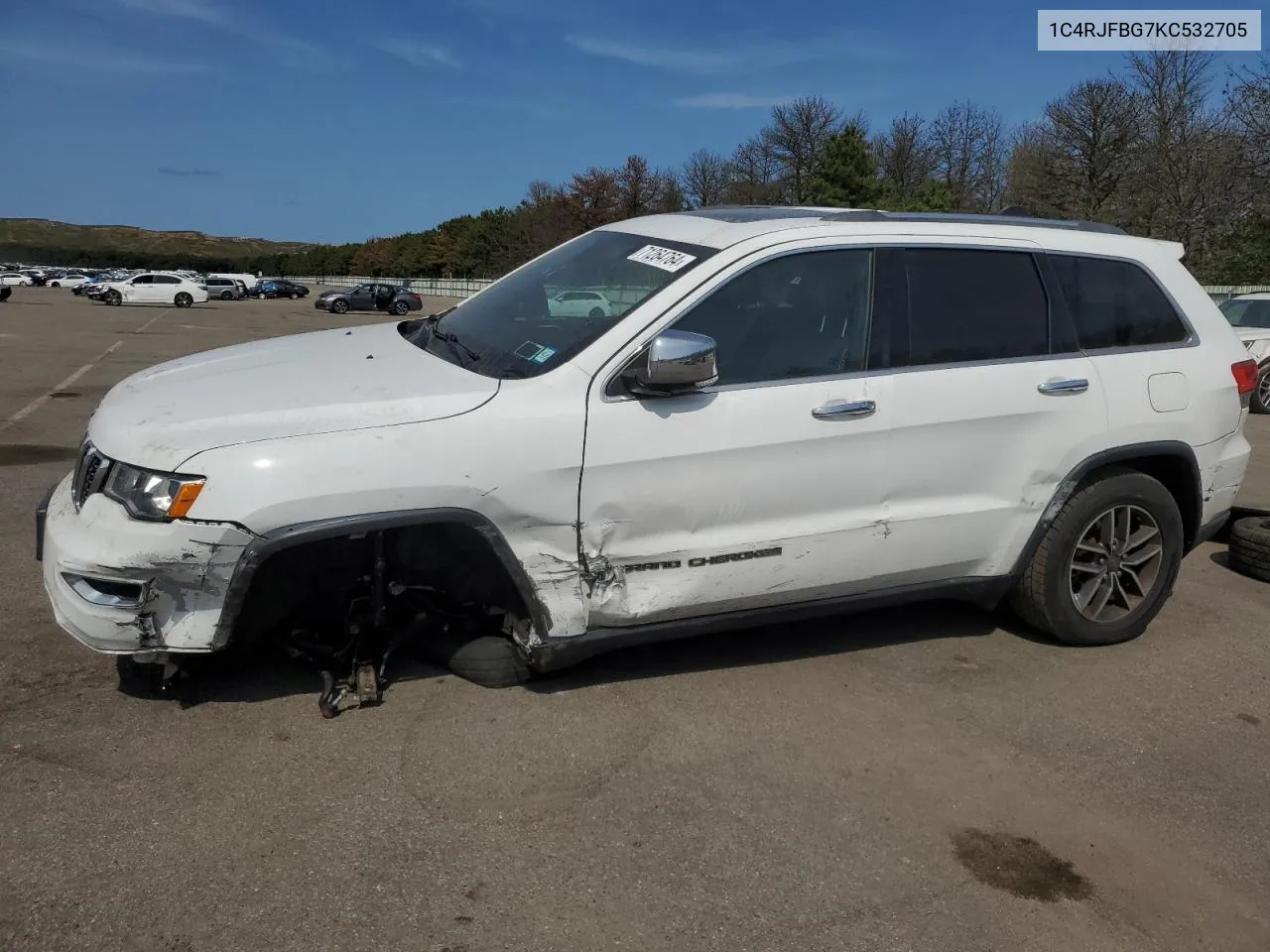 2019 Jeep Grand Cherokee Limited VIN: 1C4RJFBG7KC532705 Lot: 71264764