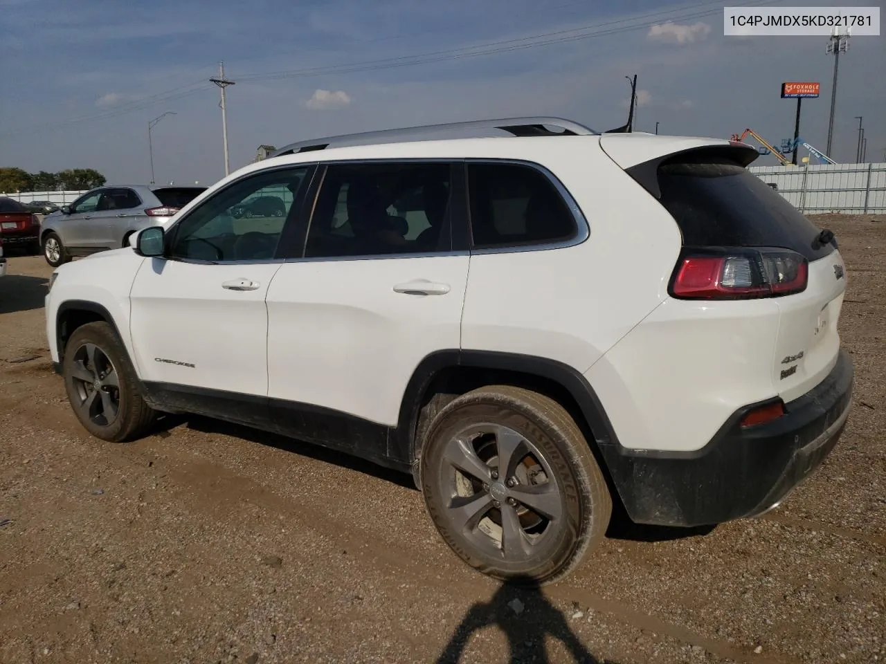 2019 Jeep Cherokee Limited VIN: 1C4PJMDX5KD321781 Lot: 71423644