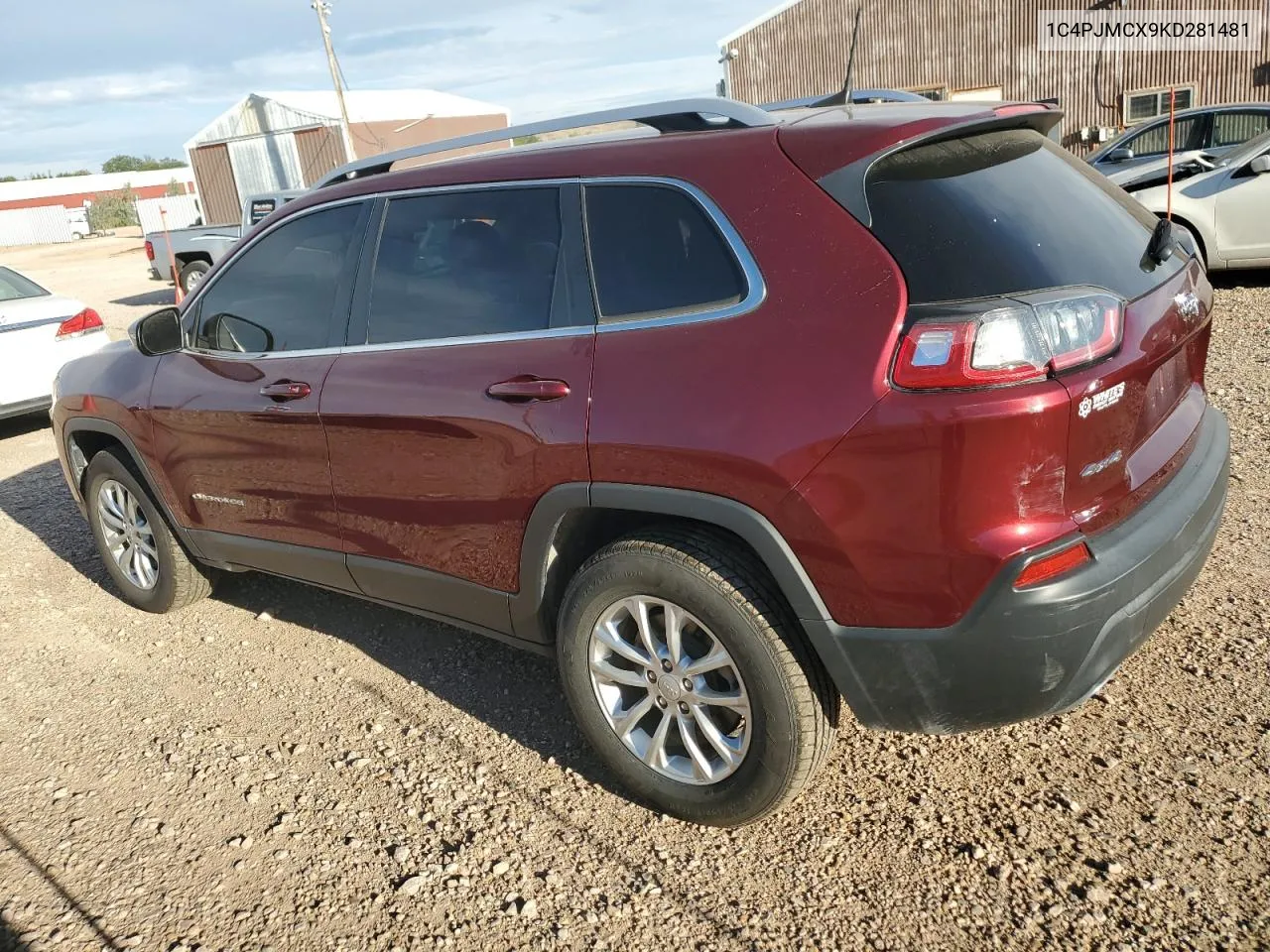 2019 Jeep Cherokee Latitude VIN: 1C4PJMCX9KD281481 Lot: 71472894