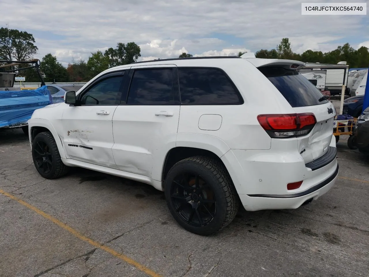 2019 Jeep Grand Cherokee Overland VIN: 1C4RJFCTXKC564740 Lot: 71483414