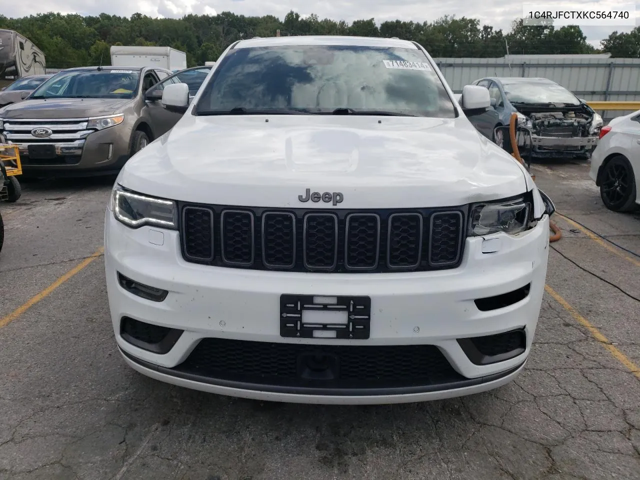 2019 Jeep Grand Cherokee Overland VIN: 1C4RJFCTXKC564740 Lot: 71483414