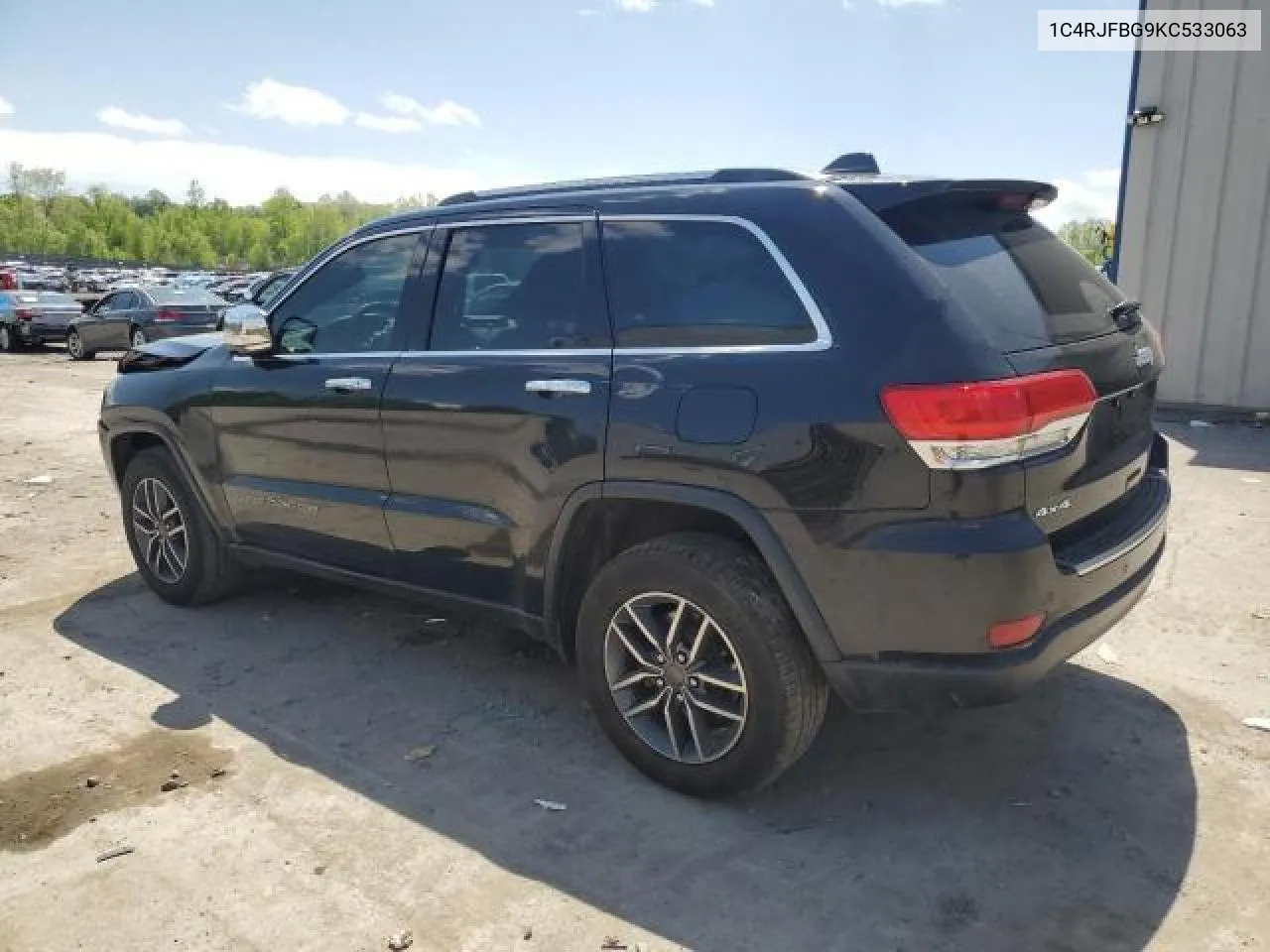 2019 Jeep Grand Cherokee Limited VIN: 1C4RJFBG9KC533063 Lot: 71586424