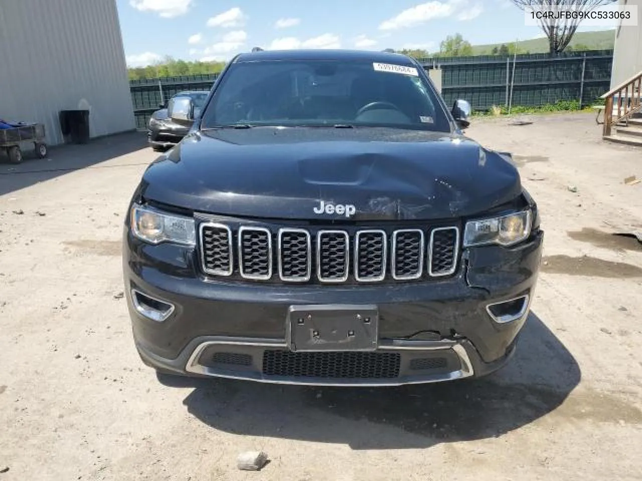 2019 Jeep Grand Cherokee Limited VIN: 1C4RJFBG9KC533063 Lot: 71586424