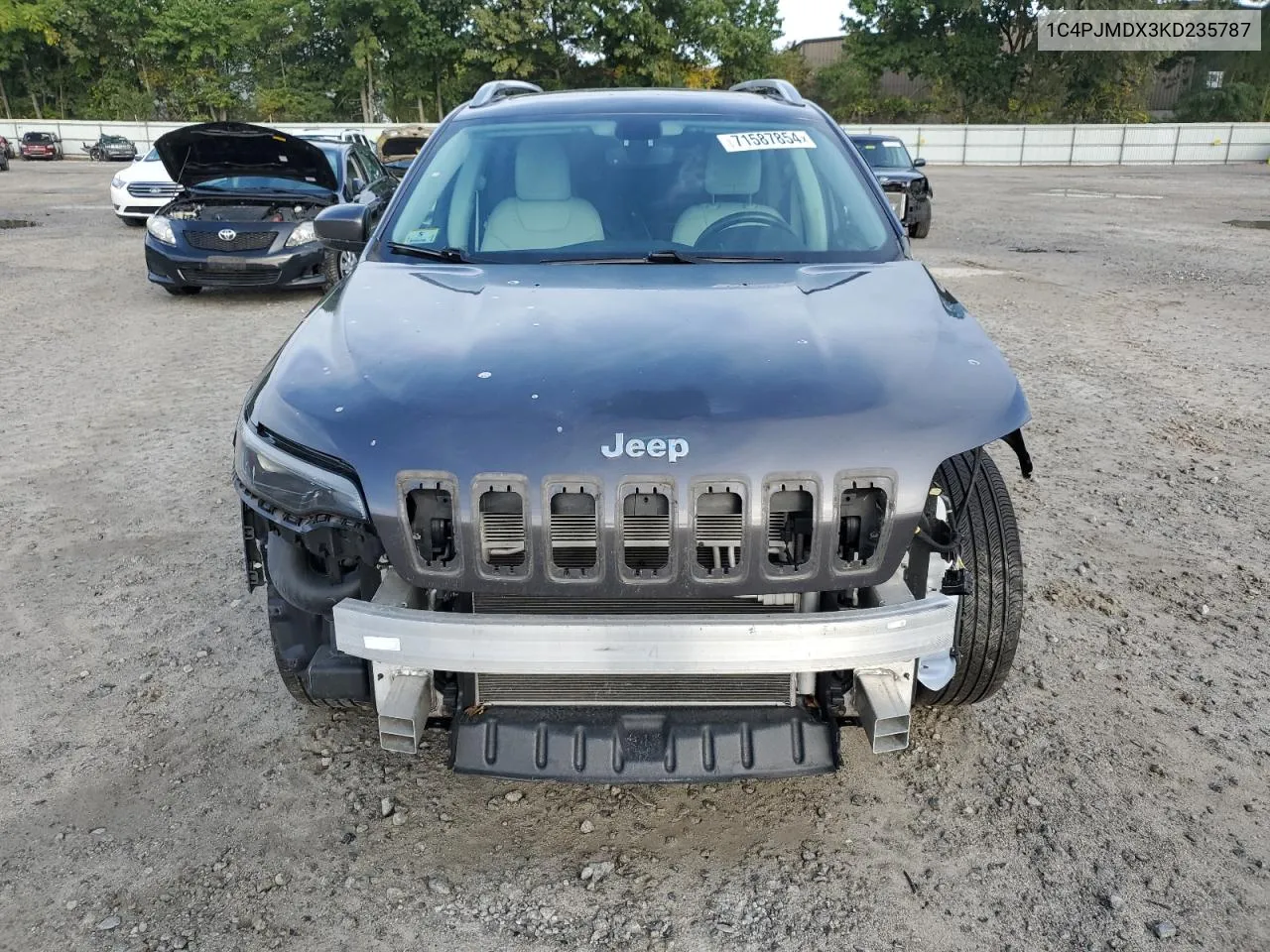 2019 Jeep Cherokee Limited VIN: 1C4PJMDX3KD235787 Lot: 71587854