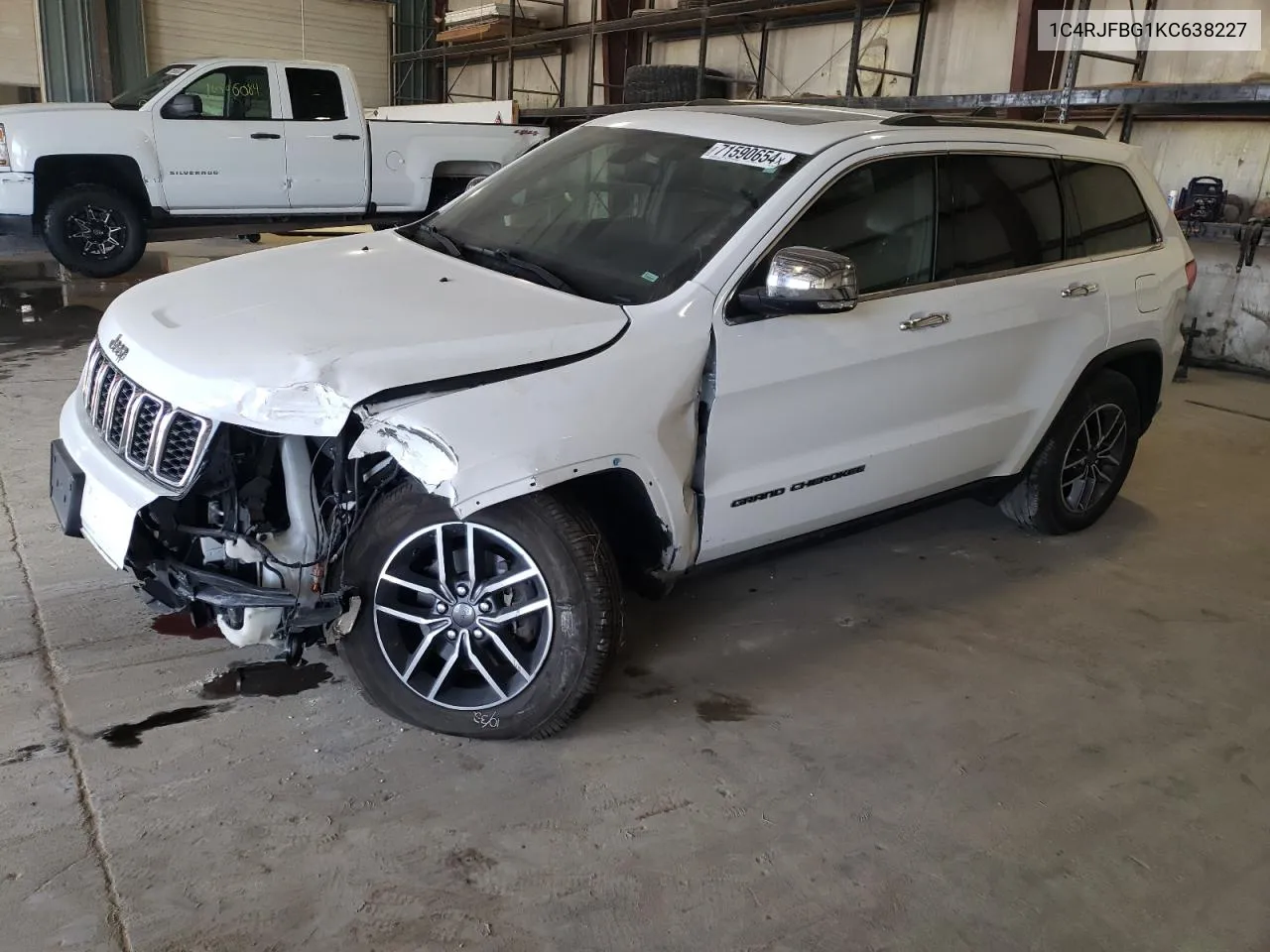 2019 Jeep Grand Cherokee Limited VIN: 1C4RJFBG1KC638227 Lot: 71590654