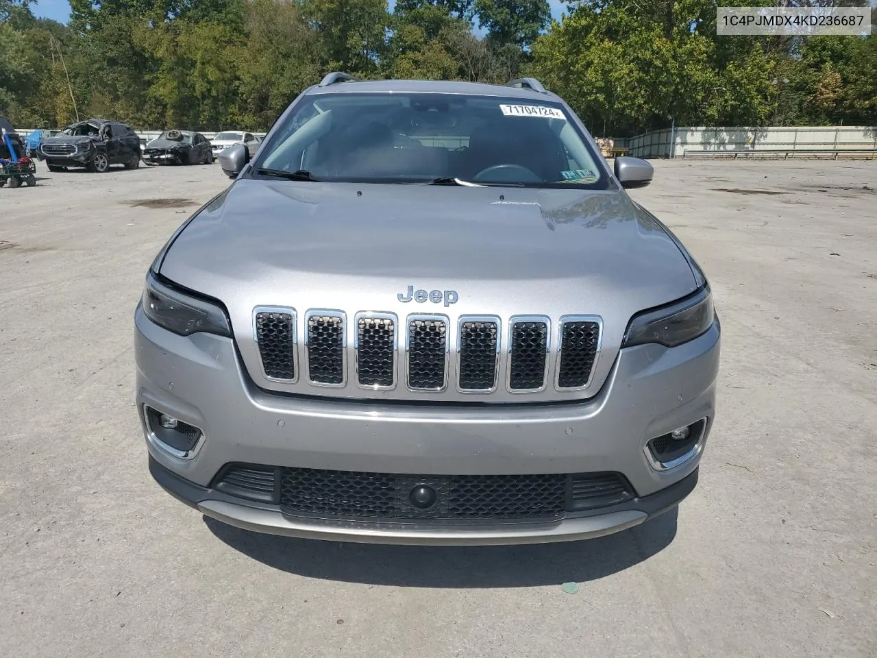 2019 Jeep Cherokee Limited VIN: 1C4PJMDX4KD236687 Lot: 71704724