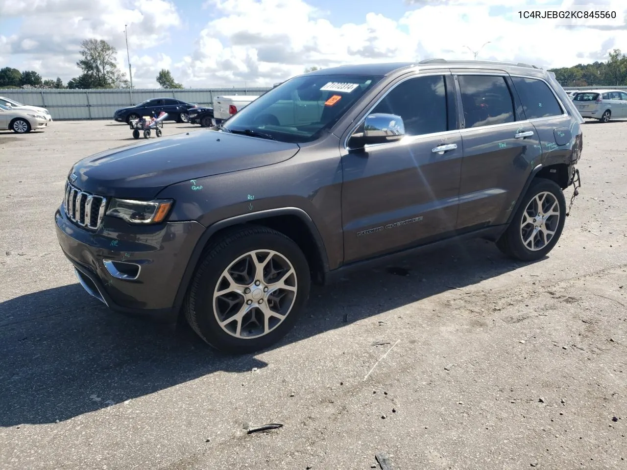 2019 Jeep Grand Cherokee Limited VIN: 1C4RJEBG2KC845560 Lot: 71772314