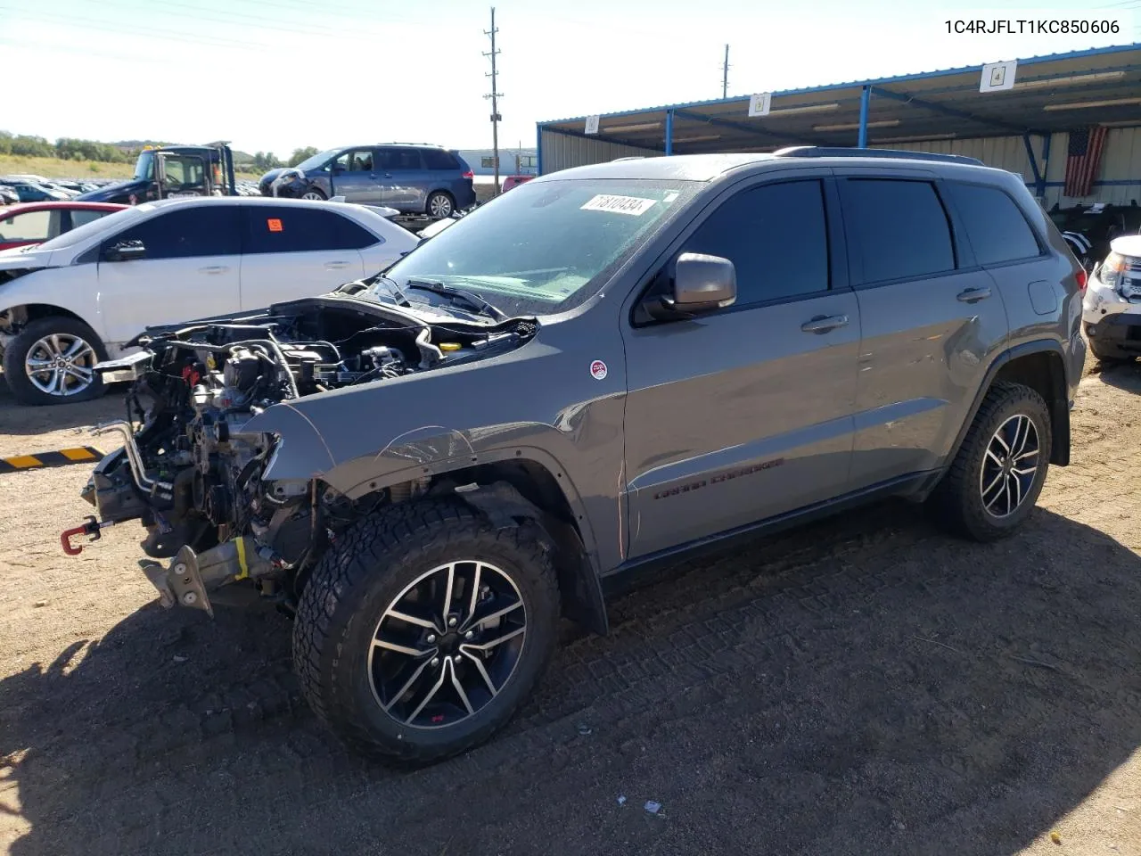 2019 Jeep Grand Cherokee Trailhawk VIN: 1C4RJFLT1KC850606 Lot: 71810434