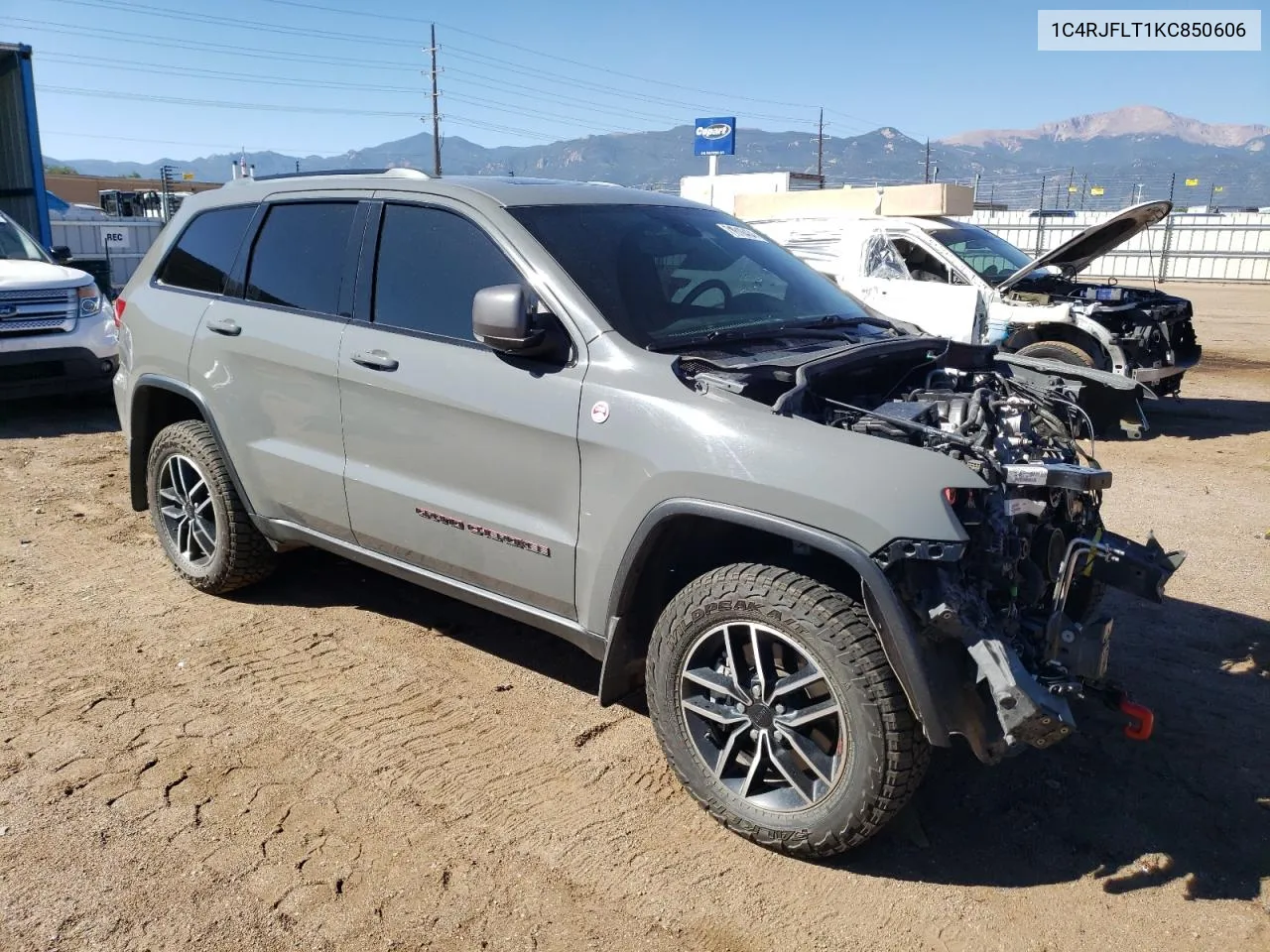 2019 Jeep Grand Cherokee Trailhawk VIN: 1C4RJFLT1KC850606 Lot: 71810434