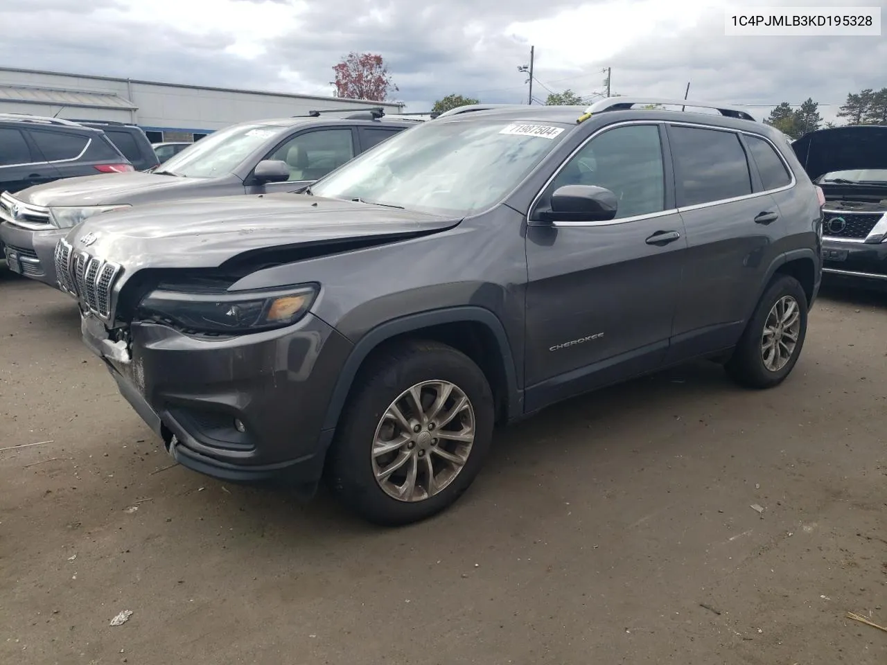 2019 Jeep Cherokee Latitude Plus VIN: 1C4PJMLB3KD195328 Lot: 71987504