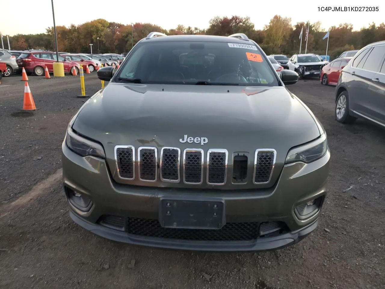 2019 Jeep Cherokee Latitude Plus VIN: 1C4PJMLB1KD272035 Lot: 71990984