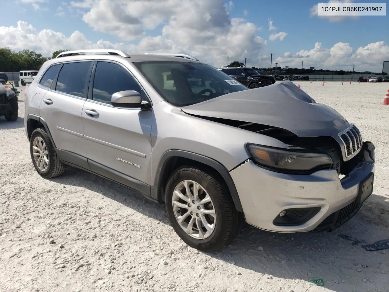 2019 Jeep Cherokee Latitude VIN: 1C4PJLCB6KD241907 Lot: 71995294