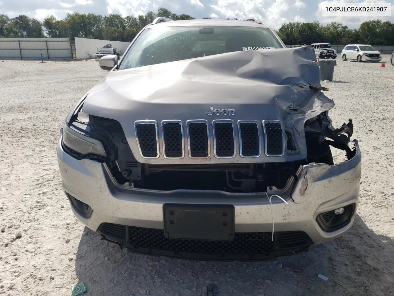 2019 Jeep Cherokee Latitude VIN: 1C4PJLCB6KD241907 Lot: 71995294