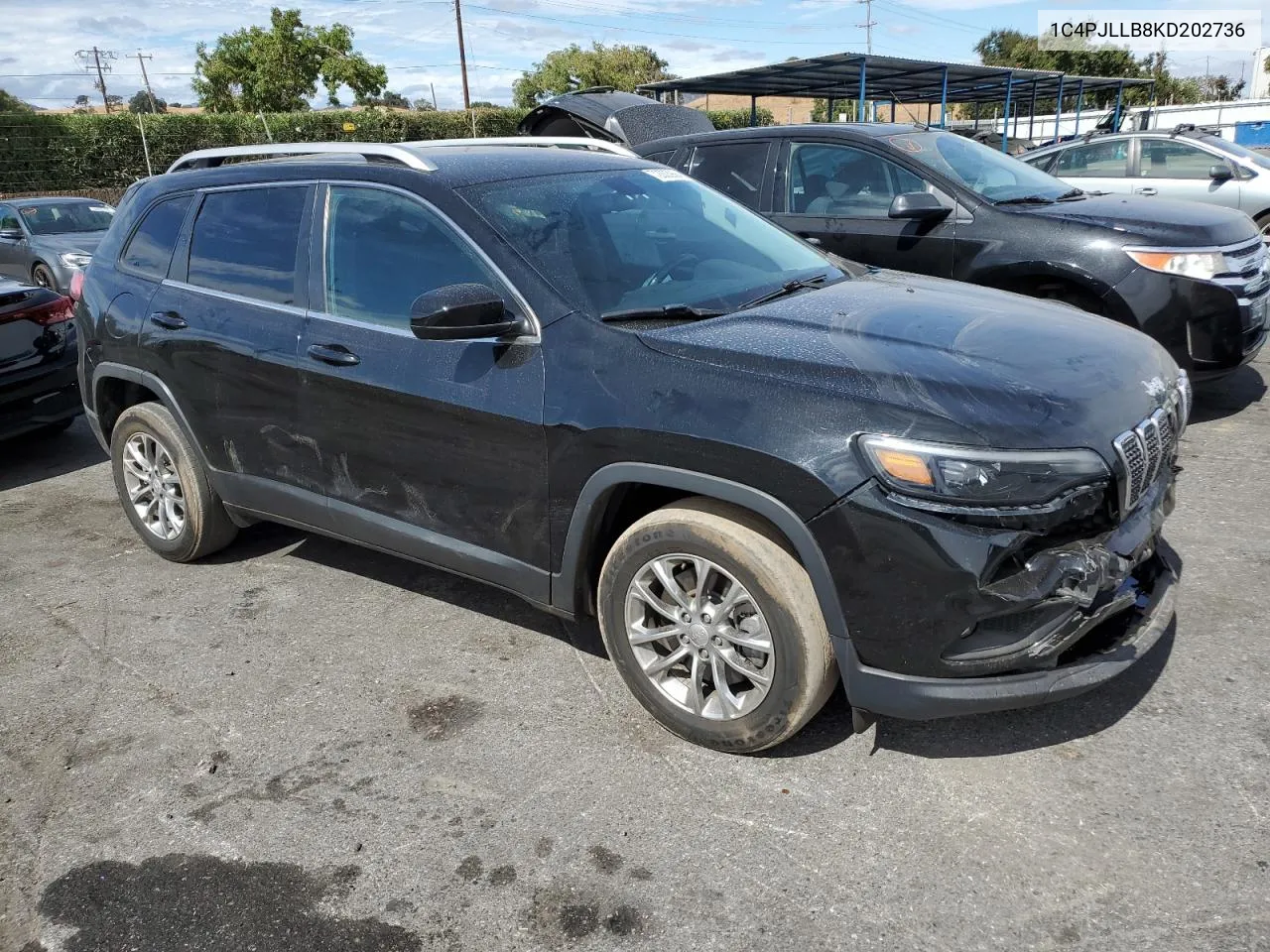 2019 Jeep Cherokee Latitude Plus VIN: 1C4PJLLB8KD202736 Lot: 72005994