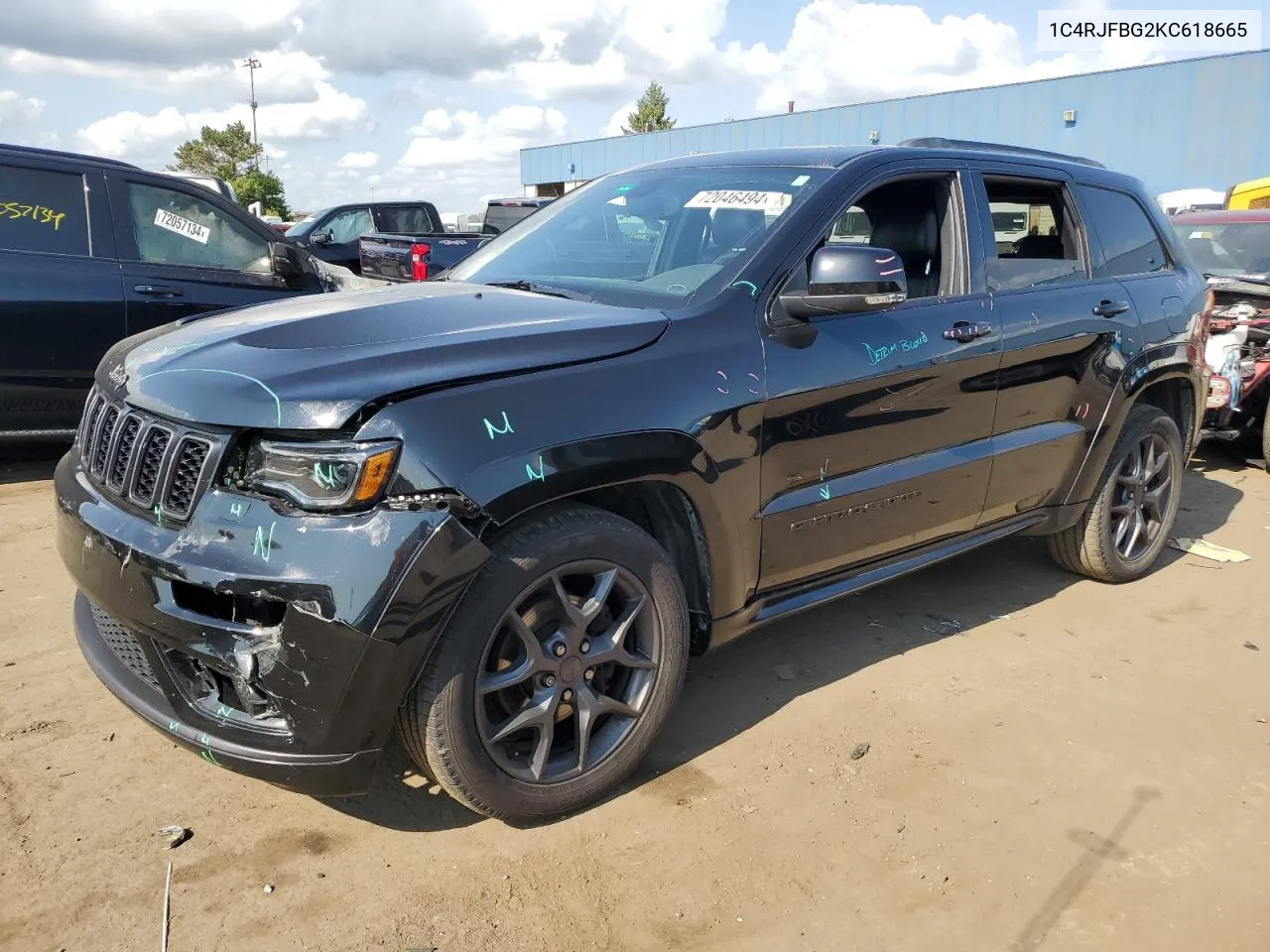 2019 Jeep Grand Cherokee Limited VIN: 1C4RJFBG2KC618665 Lot: 72046494