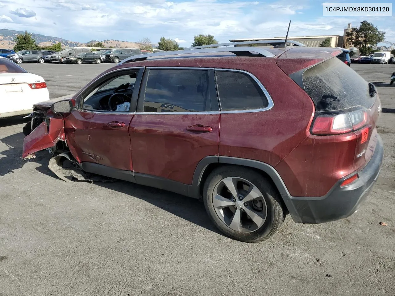 2019 Jeep Cherokee Limited VIN: 1C4PJMDX8KD304120 Lot: 72082974