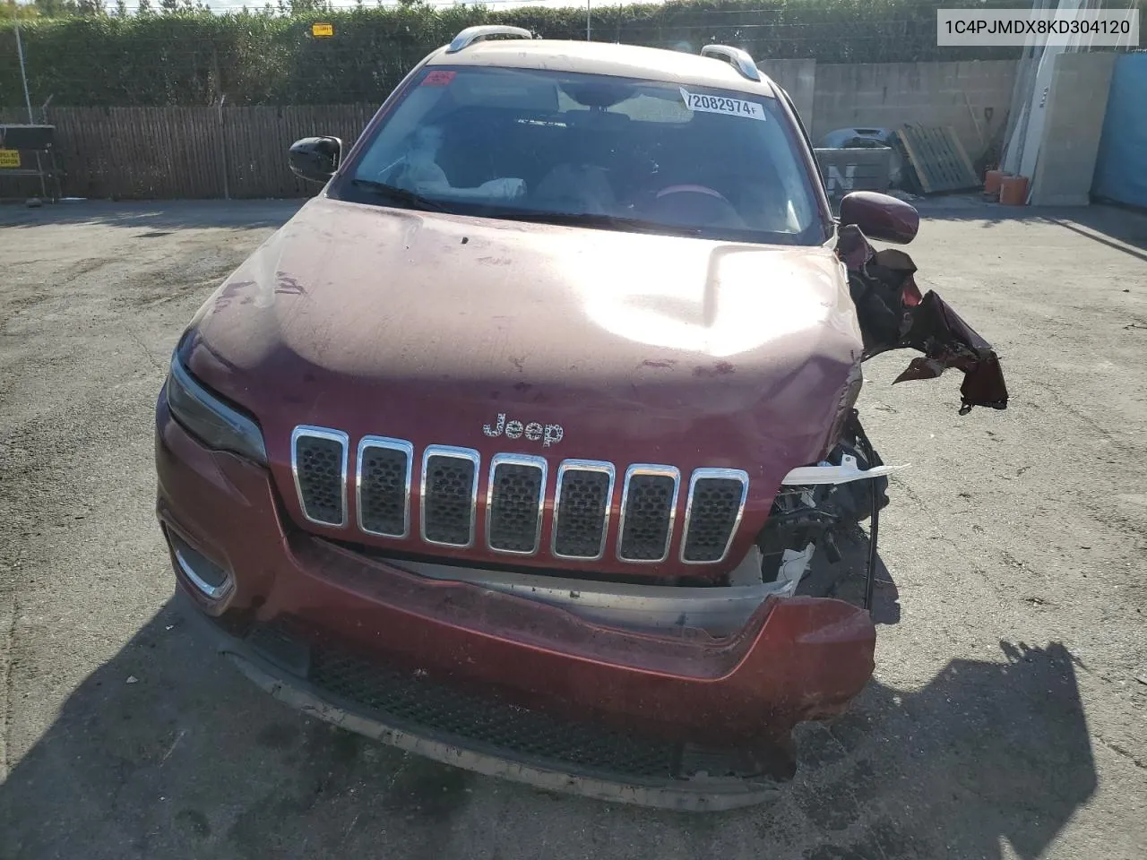 1C4PJMDX8KD304120 2019 Jeep Cherokee Limited