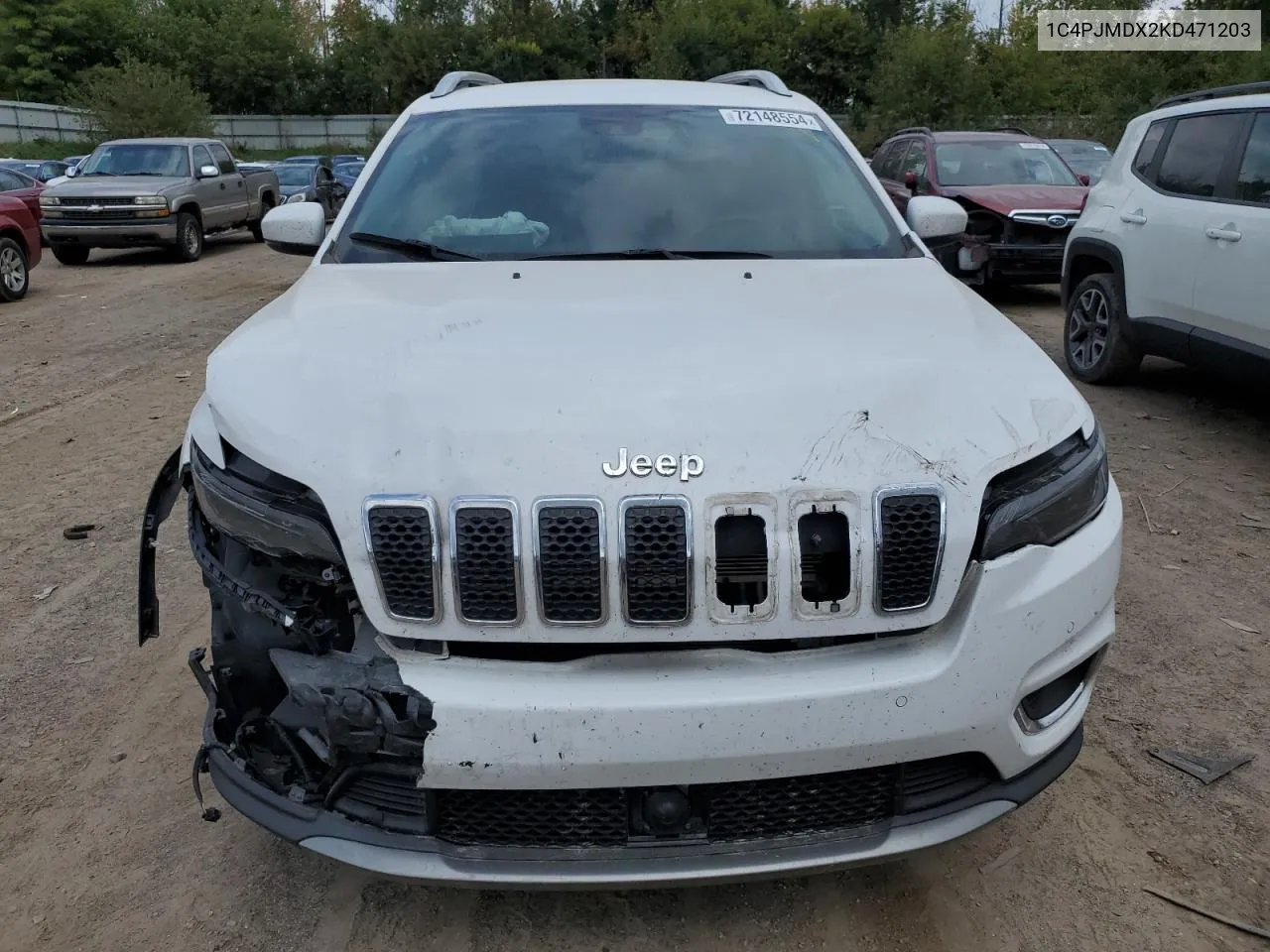 1C4PJMDX2KD471203 2019 Jeep Cherokee Limited