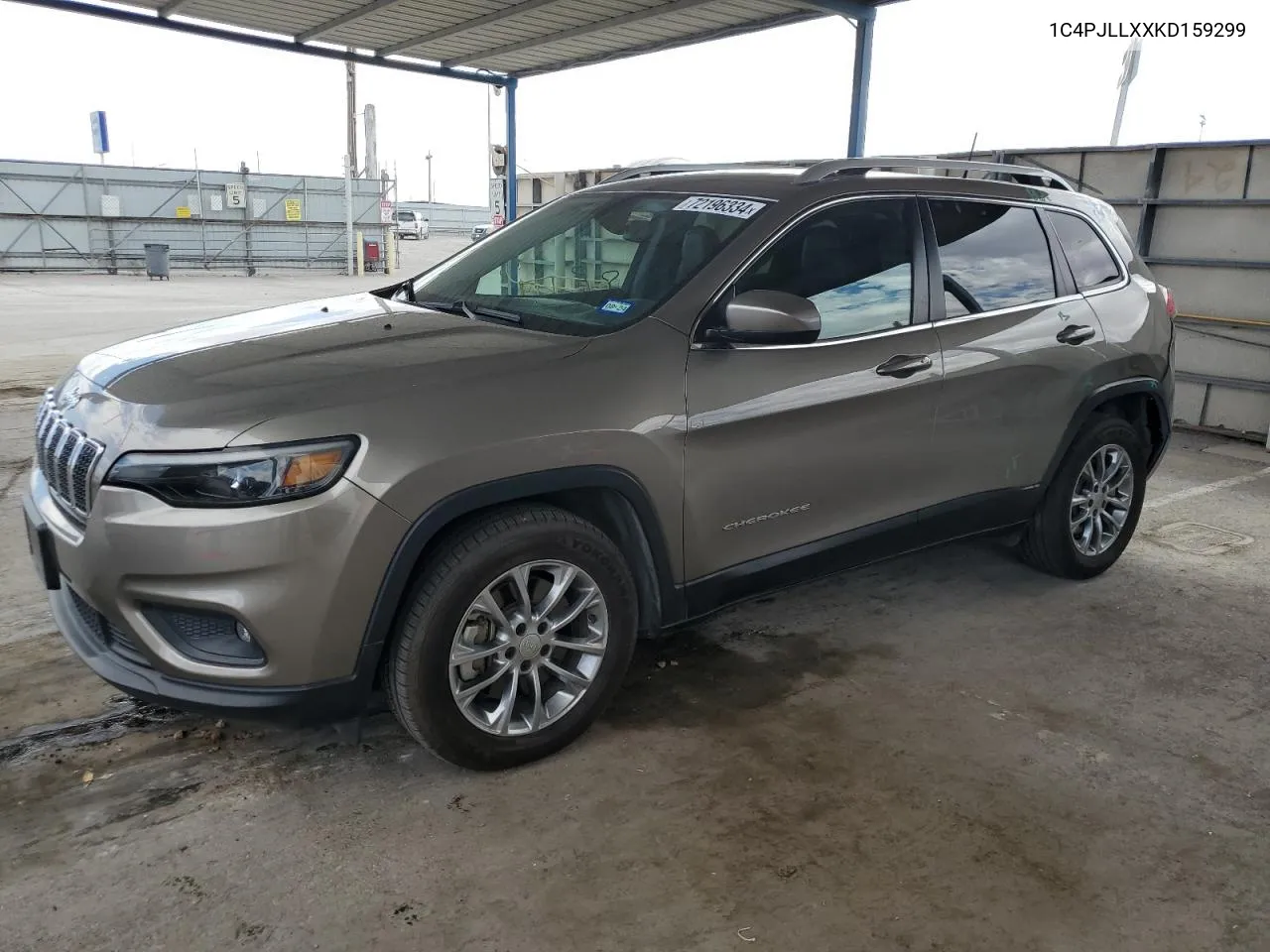 2019 Jeep Cherokee Latitude Plus VIN: 1C4PJLLXXKD159299 Lot: 40516252