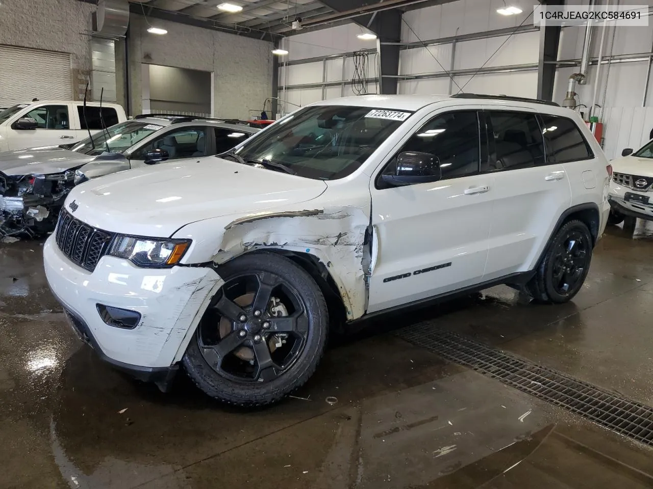 1C4RJEAG2KC584691 2019 Jeep Grand Cherokee Laredo