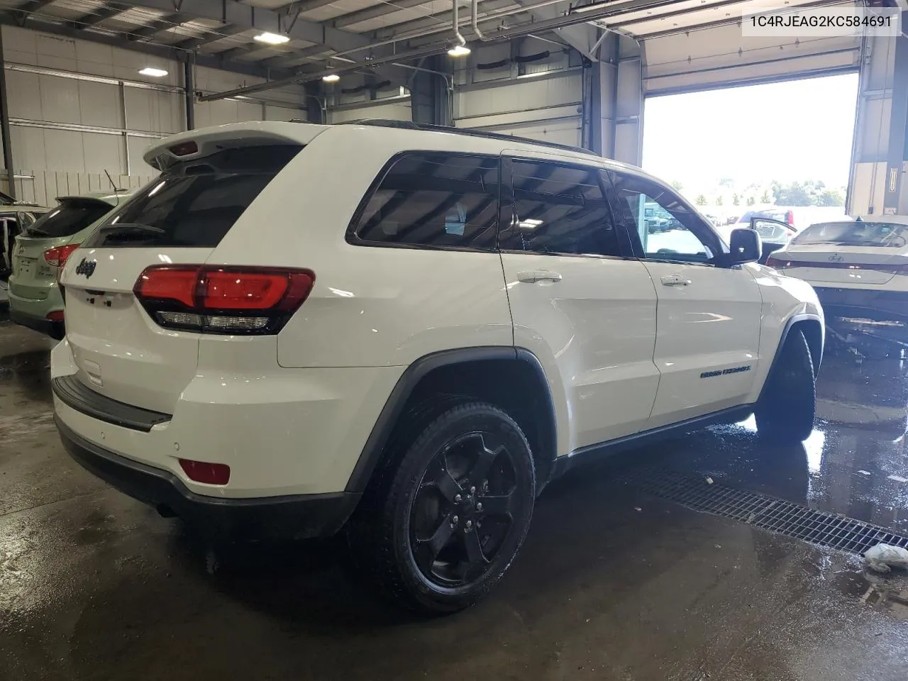 2019 Jeep Grand Cherokee Laredo VIN: 1C4RJEAG2KC584691 Lot: 72263774