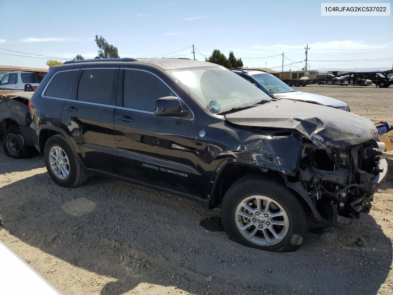 2019 Jeep Grand Cherokee Laredo VIN: 1C4RJFAG2KC537022 Lot: 72277514