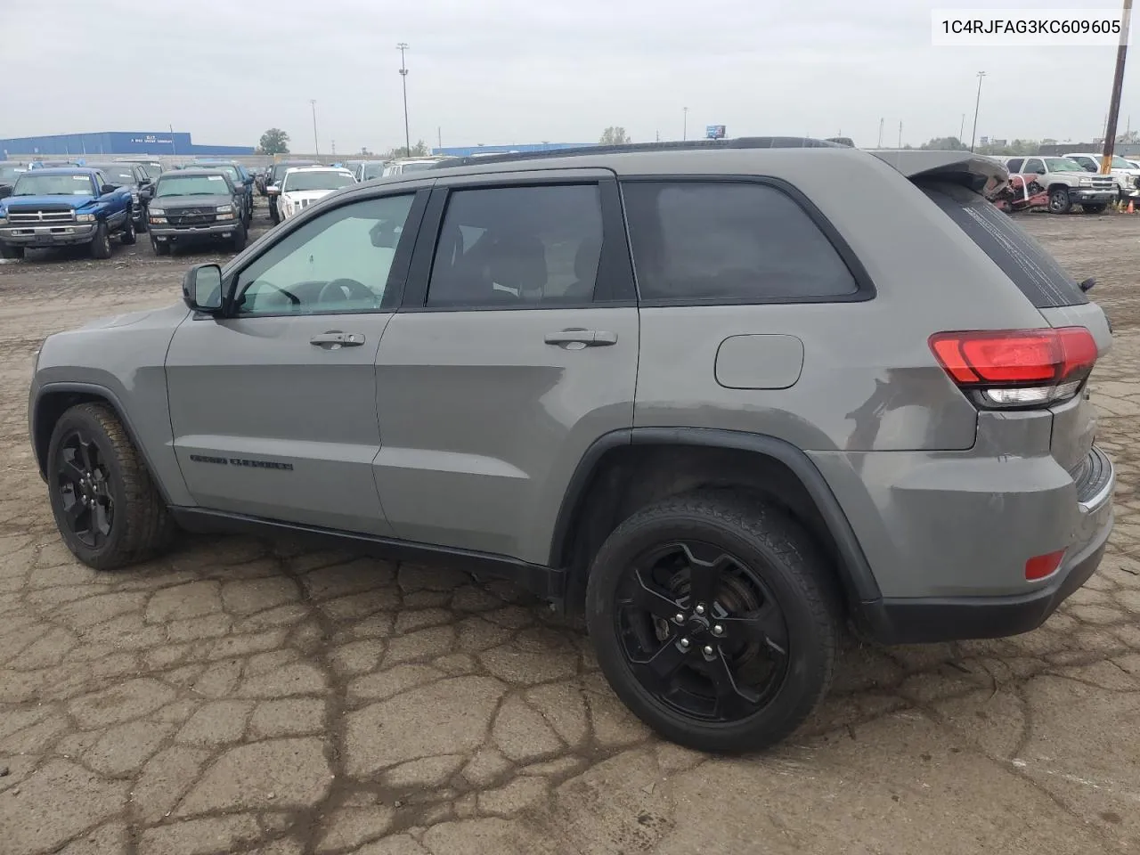 2019 Jeep Grand Cherokee Laredo VIN: 1C4RJFAG3KC609605 Lot: 72309484