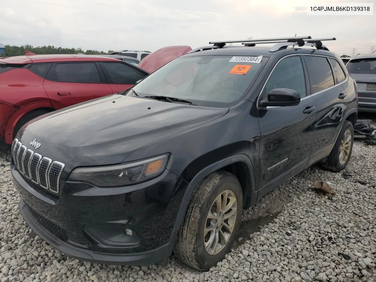 2019 Jeep Cherokee Latitude Plus VIN: 1C4PJMLB6KD139318 Lot: 72352384