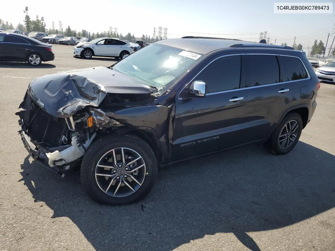 2019 Jeep Grand Cherokee Limited VIN: 1C4RJEBG0KC789473 Lot: 72372144