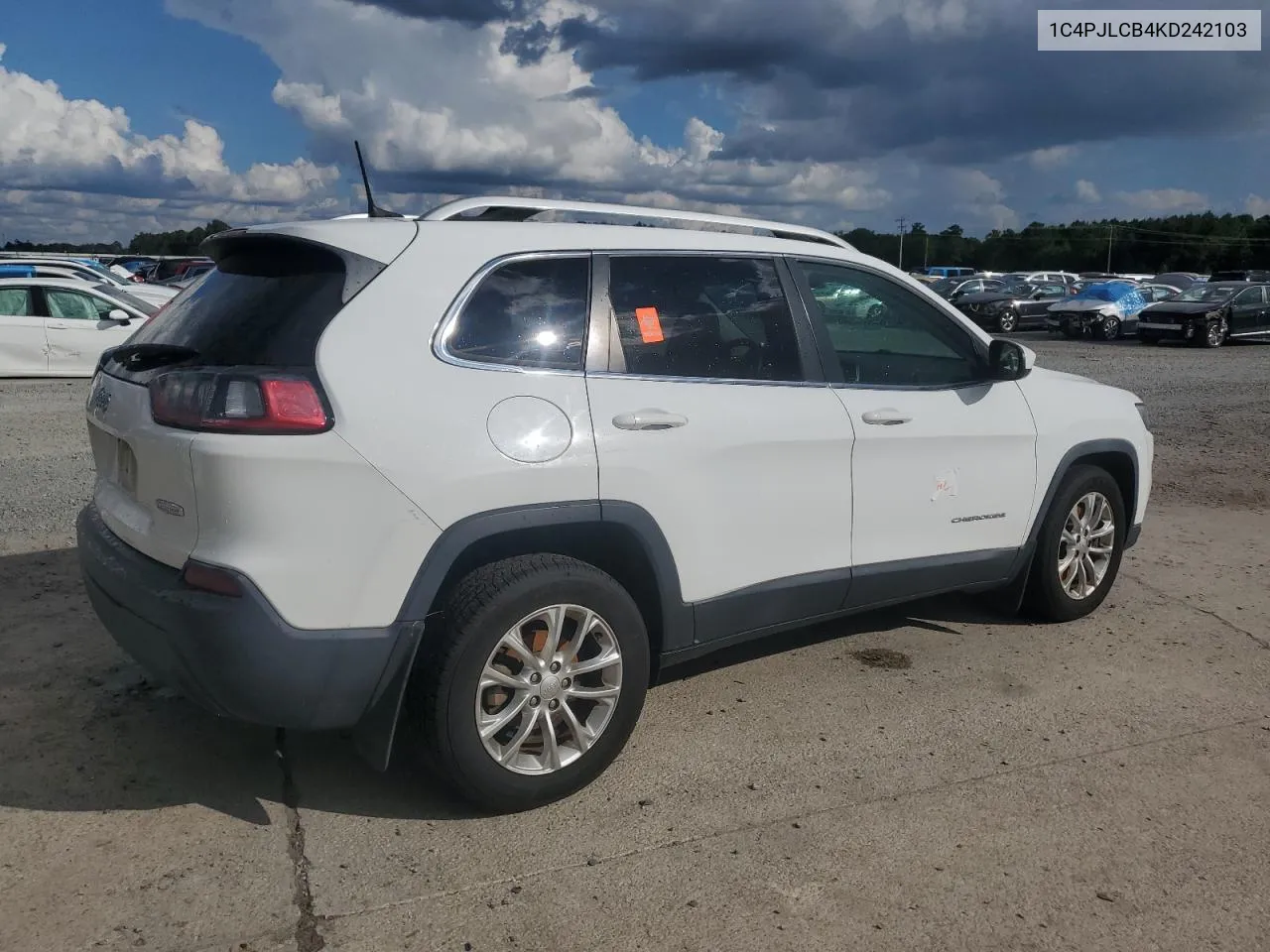 2019 Jeep Cherokee Latitude VIN: 1C4PJLCB4KD242103 Lot: 72406704