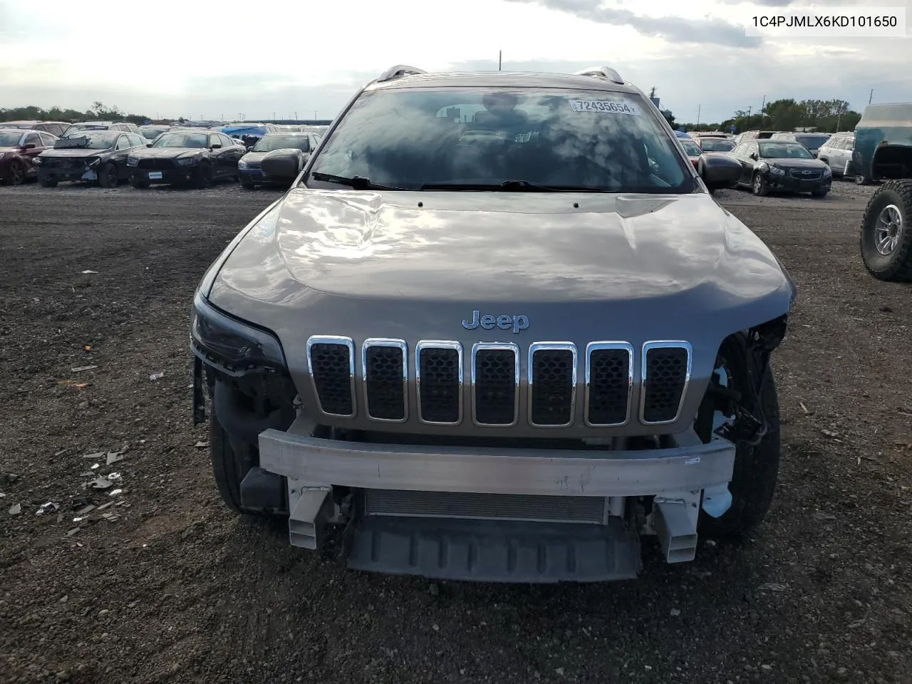 2019 Jeep Cherokee Latitude Plus VIN: 1C4PJMLX6KD101650 Lot: 72435654