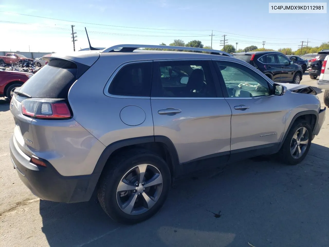 2019 Jeep Cherokee Limited VIN: 1C4PJMDX9KD112981 Lot: 72452514