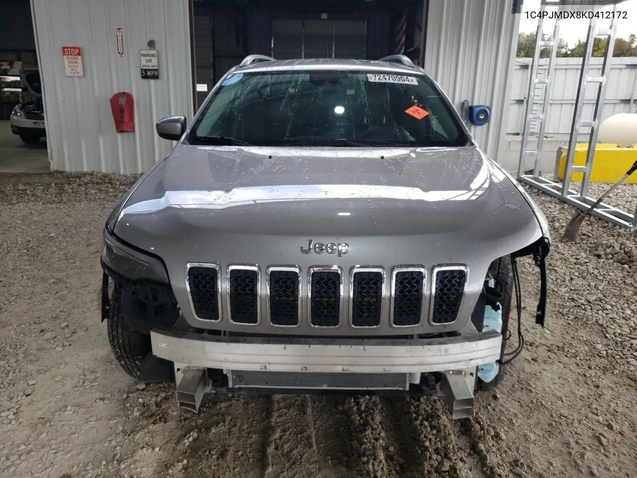 2019 Jeep Cherokee Limited VIN: 1C4PJMDX8KD412172 Lot: 72470904