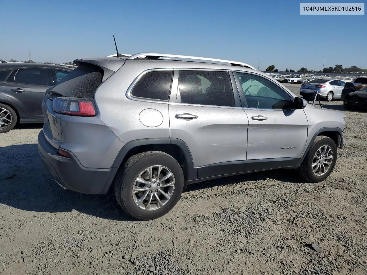 2019 Jeep Cherokee Latitude Plus VIN: 1C4PJMLX5KD102515 Lot: 72495804