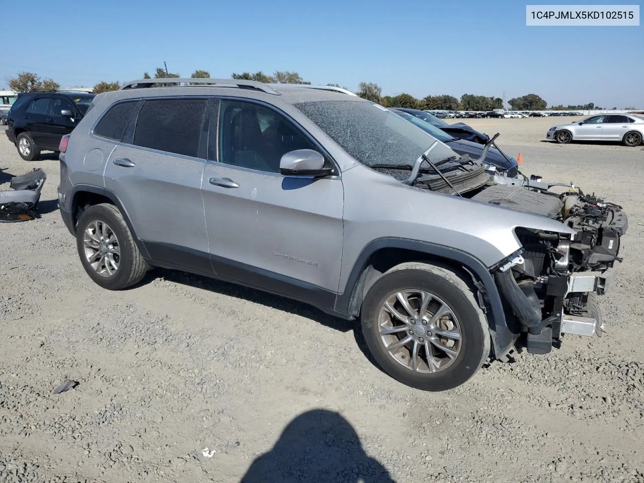 2019 Jeep Cherokee Latitude Plus VIN: 1C4PJMLX5KD102515 Lot: 72495804