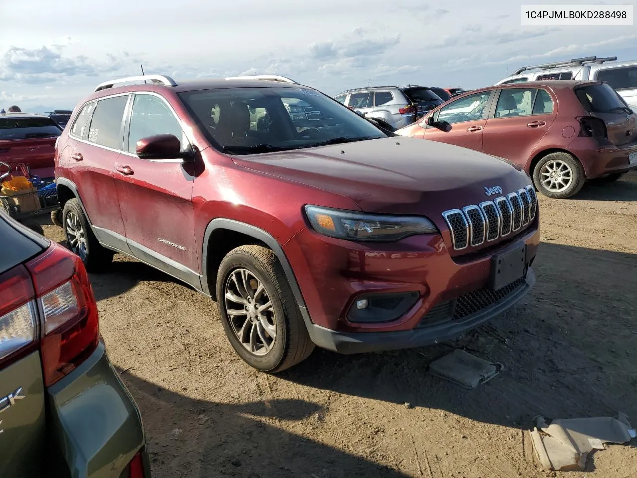 2019 Jeep Cherokee Latitude Plus VIN: 1C4PJMLB0KD288498 Lot: 72580514