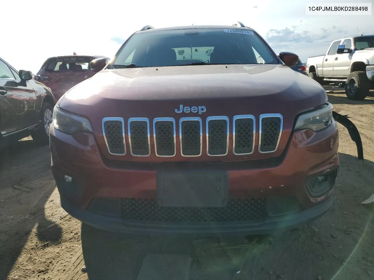 2019 Jeep Cherokee Latitude Plus VIN: 1C4PJMLB0KD288498 Lot: 72580514