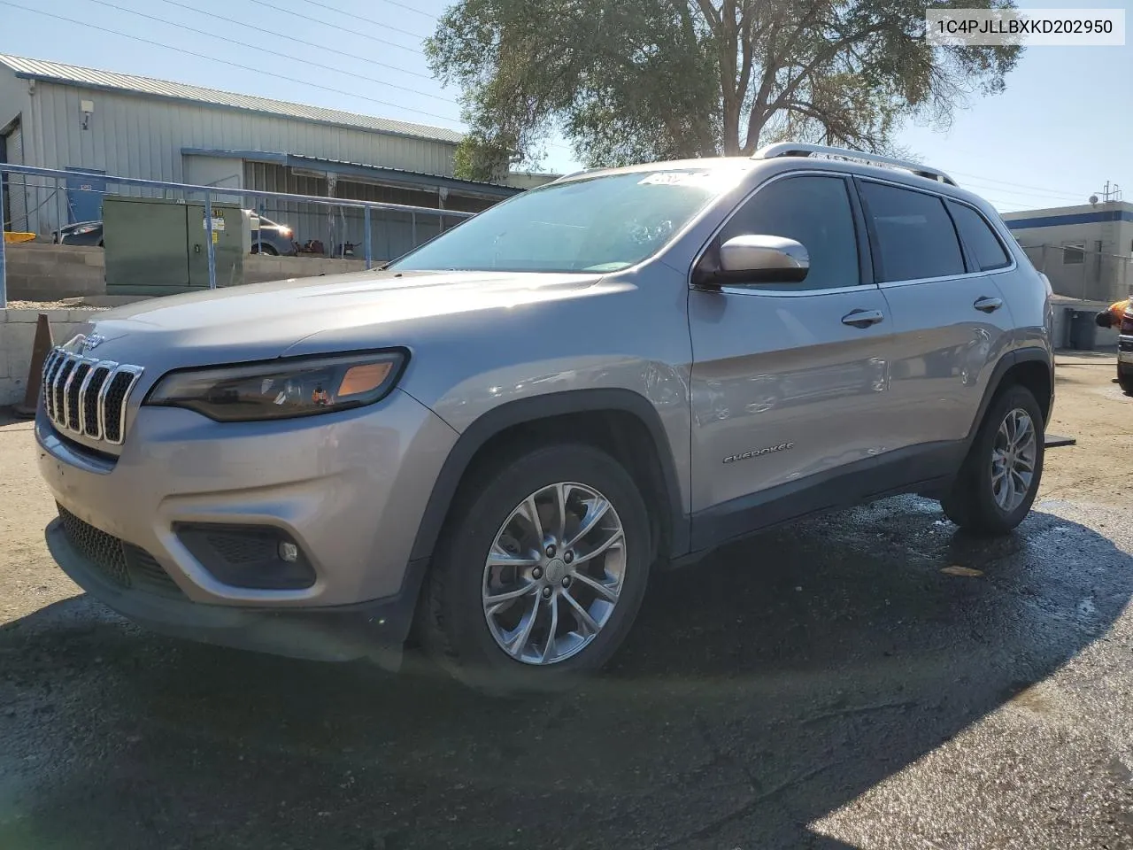 2019 Jeep Cherokee Latitude Plus VIN: 1C4PJLLBXKD202950 Lot: 72581714