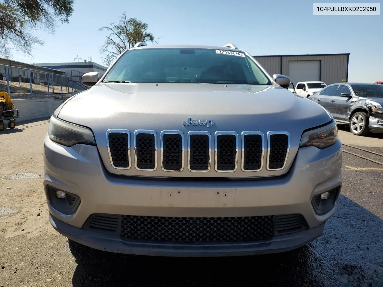 2019 Jeep Cherokee Latitude Plus VIN: 1C4PJLLBXKD202950 Lot: 72581714