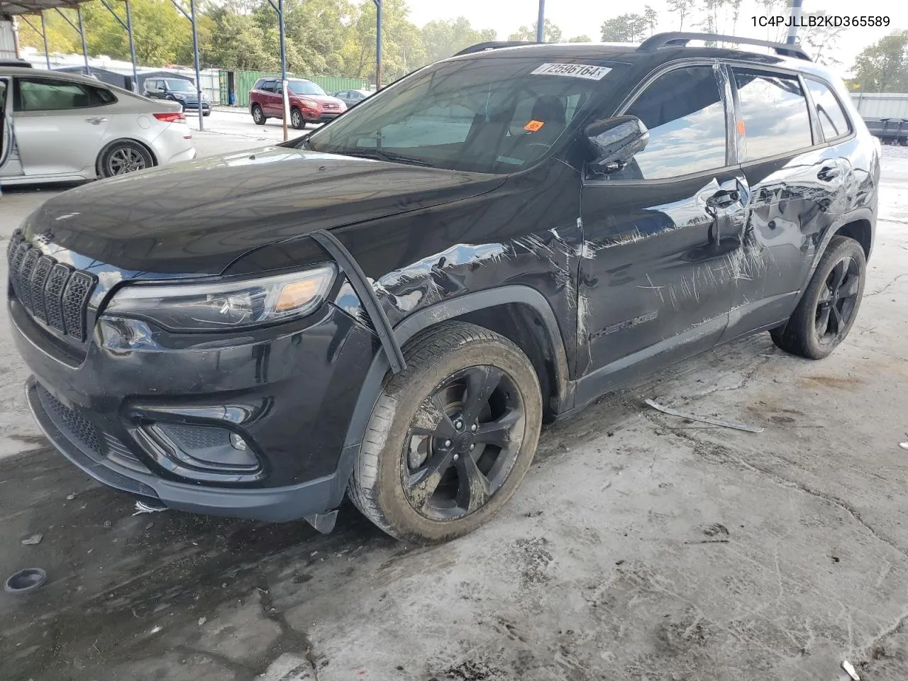 2019 Jeep Cherokee Latitude Plus VIN: 1C4PJLLB2KD365589 Lot: 72596164