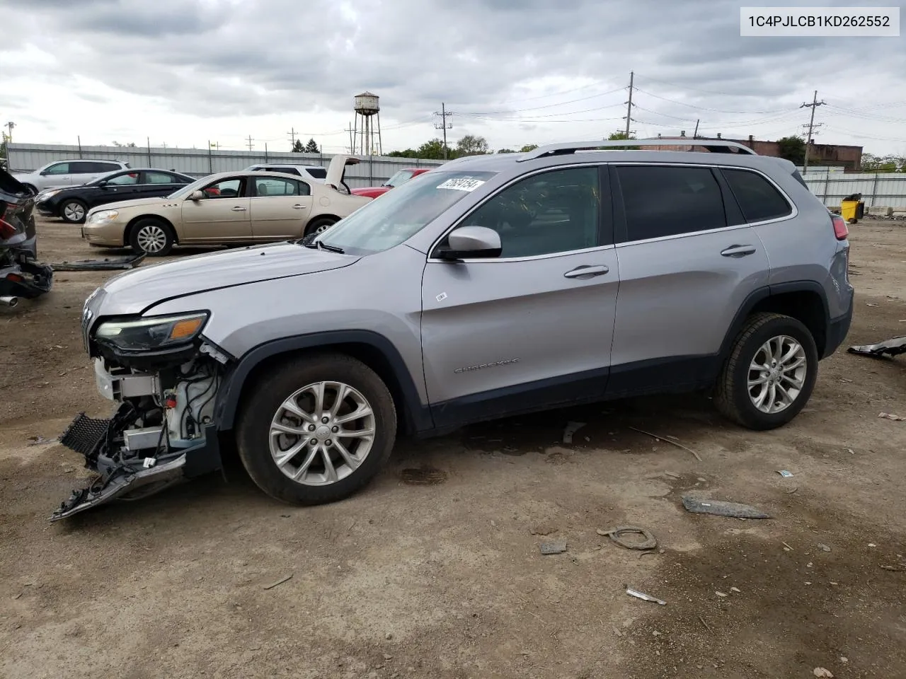 2019 Jeep Cherokee Latitude VIN: 1C4PJLCB1KD262552 Lot: 72624154