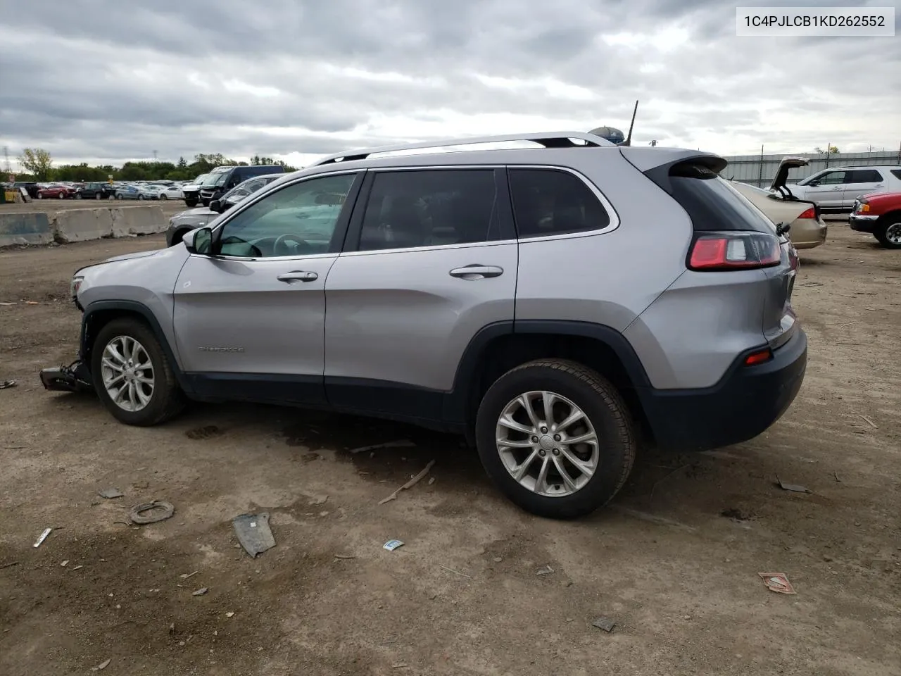 1C4PJLCB1KD262552 2019 Jeep Cherokee Latitude